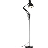 Anglepoise Vloerlampe , Type 75, Zwart, Woonkamer, Metaal, Industrieel