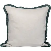 Mille Notti Pienza kussensloop Beige-groen, 50x50 cm