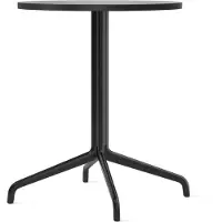 Audo Copenhagen Harbour Column Eettafel Star base | Ø: 60 cm | Black Oak