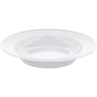 Pillivuyt Plissé diep bord met gouden rand Ø22 cm Wit