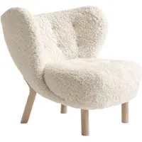 &tradition Little Petra VB1 fauteuil Wit geolied eikenhout-Moonlight