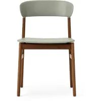 Normann Copenhagen Herit stoel gerookt eikenhout Dusty green (groen)