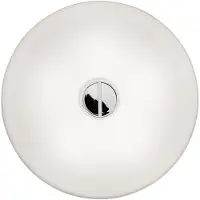 Flos Button HL muurlamp Wit opaalglas