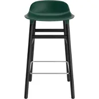 Normann Copenhagen Barstoel Form Barstool 65 cm Black Oak Green