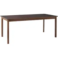 &tradition Patch HW1 eettafel cacao orinoco, geolied walnoothouten onderstel