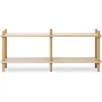 Normann Copenhagen Jam boekenkast 6 palen oak/grey
