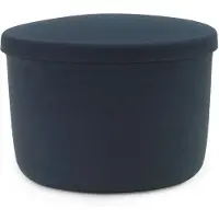 Normann Copenhagen Poef Hide Storage Pouf Small Steel Blue