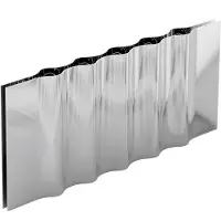 New Works Kandelaar Ripply, breedte 33 cm, roestvrij staal Ripply, chroom / zilver, Roestvrij staal, Design