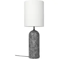 Gubi Gravity Vloerlamp Grey marble | White Shade | XL High