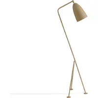 Gubi Gräshoppa Vloerlamp Olive Brown