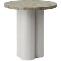 Normann Copenhagen Bijzettafel Dit Table Sand Travertine Silver