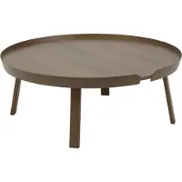 Muuto Around bijzettafel extra large Stained dark brown