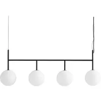 Audo Copenhagen Hanglampe , TR Bulb, dimbare, Zwart, Woonkamer, Metaal, Designer