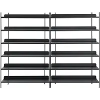 Muuto Compile Shelving System Opslagsysteem Black | Configuration 8