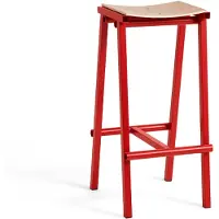 HAY Taburete 8 high barkruk 75 cm Signaalrood