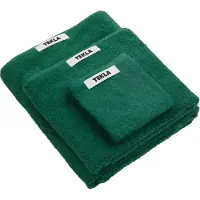Tekla Unisex Bath Towel Teal Green Maat: 70x140 | Handdoeken Outlet | Unisex | Groen