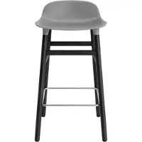 Normann Copenhagen Barstoel Form Black Oak 65 cm Grey