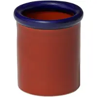 Nine Rod Pot Dark Blue | Terracotta