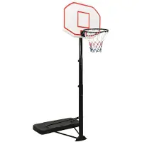 vidaXL Basketbalstandaard 258-363 cm polyetheen wit