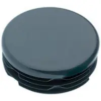 Furniture Legs Europe Inslagdop/meubeldop zwart rond Ø 3,5 cm en hoogte 0,4 cm van kunststof - 8 stuks