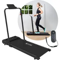 BluMill Loopband Inklapbaar – 1-10km/u- Wandelband - Led Display en Afstandsbediening – Inc. Tablethouder en Fitness App