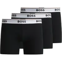 BOSS Boxershorts 'Power' lichtgrijs / zwart / wit