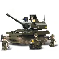 Sluban Army B9800 LEOPARD K9 TANK Kunststof Sluban Uitdeelcadeaus