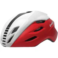 Polisport Aero-R Large fietshelm 58-61 cm - Matrood / Felwit / Zwart