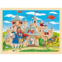 Goki houten puzzel Ritterburg 96 stuks 1 St