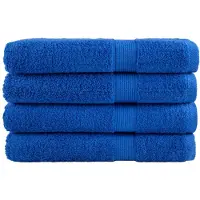 vidaXL Saunadoeken SOLUND 4 st 600 g/m² 80x200 cm blauw