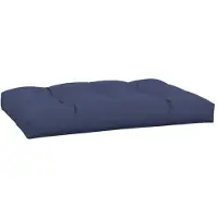 vidaXL Palletkussen 120x80x12 cm stof marineblauw