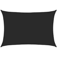 vidaXL Zonnezeil 160 g/m² 3,5x5 m HDPE zwart