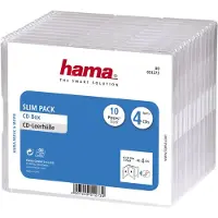 Hama Cd Doosjes 'Slim-Pack'4 Per 10