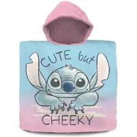 K-KIDS stitch badponcho 60x120 cm roze/blauw