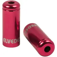 Birzman Aluminium Rembehuizing Eindkappen 5,0 mm Rood x10 || Maat: red