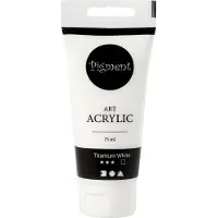Creativ Company Pigment art acrylverf titanium wit, 75ml