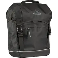 Polydaun fietstas travel 20 liter 30 x 37 x 17 cm zwart