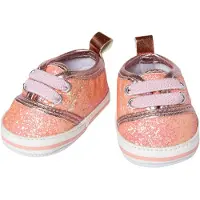 Heless Poppenschoenen glitter sneakers roze, 38-45 cm