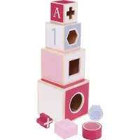 Jipy Stapeltoren Hout Roze