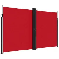vidaXL Windscherm uittrekbaar 200x600 cm rood