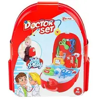 Toi-Toys Toi Toys Dokterset in rugzak 16-delig Toi-Toys Speelgoeddoktersset
