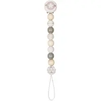 Goki Fopspeenketting - Ster Grijs - L21cm - Hout
