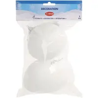 Nobrand Kersthanger Sneeuwbal 10cm, 2st.