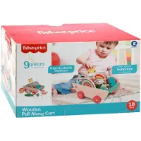 Top 1 Toys Fisher-Price Houten Kar Pull Along Met Dieren