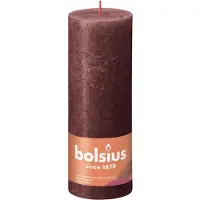 Bolsius Bougie pilier - - Velvet - rode fluweel - Ø68 mm x 19 cm - 85 h