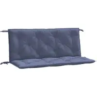 vidaXL Tuinbankkussens 2 st 120x50x7 cm oxford stof marineblauw
