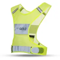 Gato Veiligheidsvest | | Kids x-vest (Maat L, Reflecterend, Neon geel)