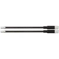 Elvedes Verstelbare flex v-brake kabelpijpje lichtmetaal - zwart (2 stuks)