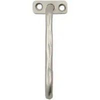 House Doctor Welo haak 10 cm Geborsteld zilver