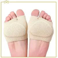 Webshop-outlet Voorvoetkussen - Softgel - dempende inlegzool voor de voorvoet - Beige - maat S (schoenmaat 37-39)